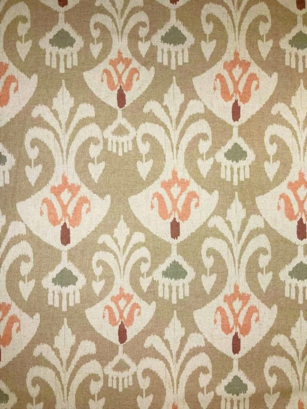 Pantalla Lámpara Lino Ikat Beige - Image 2