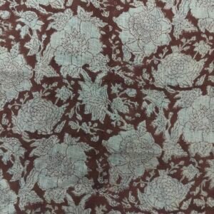 Pantalla Lámpara Flores Burdeos Lino